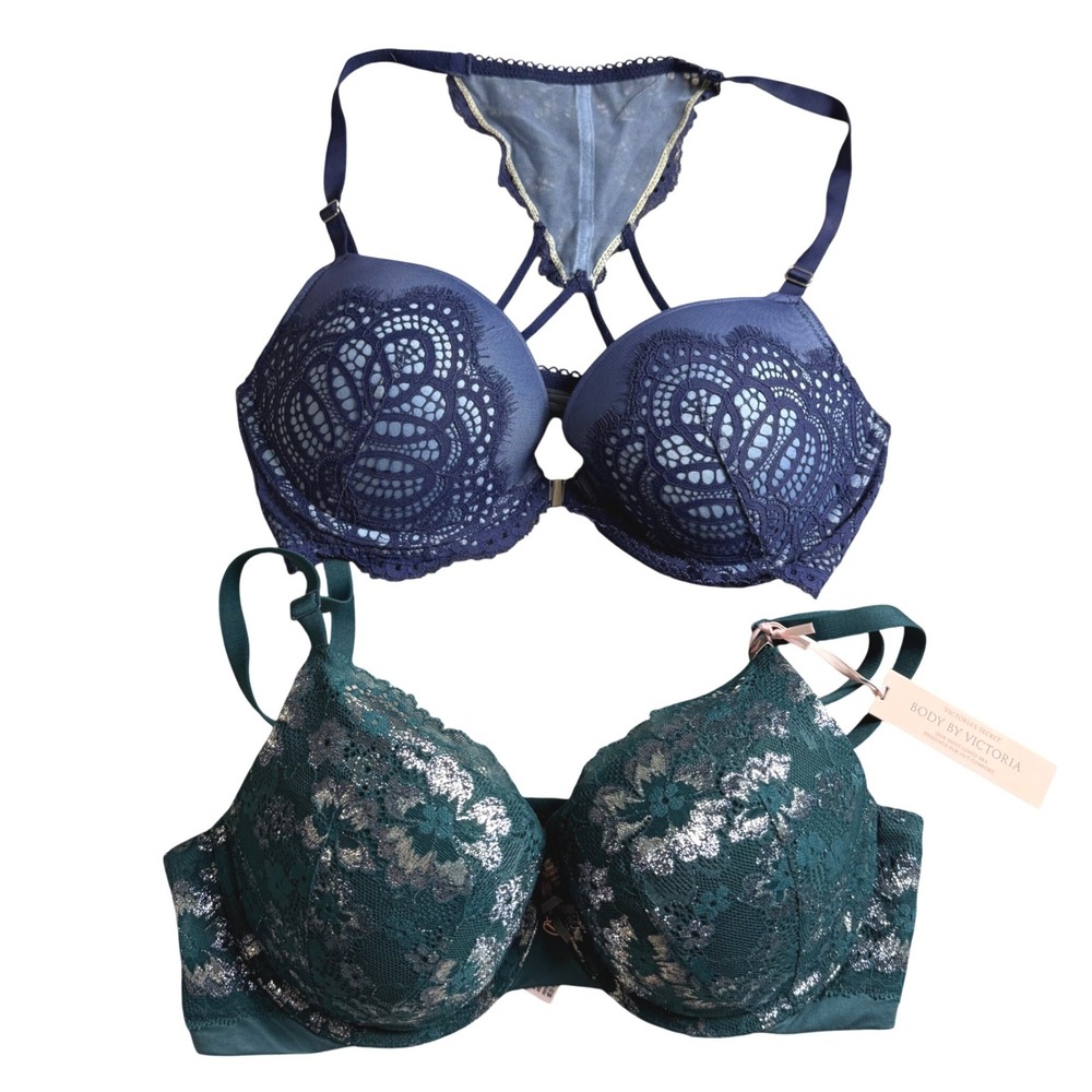 Victoria's Secret Bra Bundle Womens 34D Dream Angels Push Up/Body by Victoria - Picture 1 of 12